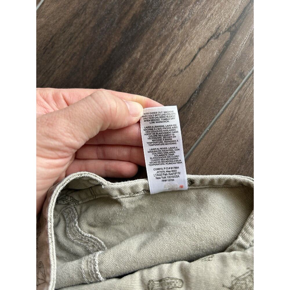 Carhartt Toddler Baby 18 Months Beige Happy Camper Bottom Snap Overalls - Picture 7 of 8